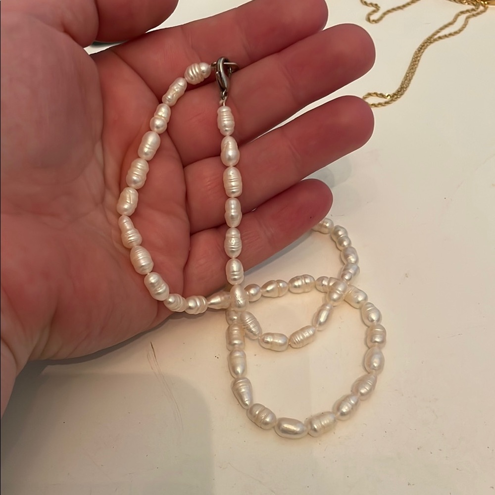 Antique freshwater faux Pearl Necklace